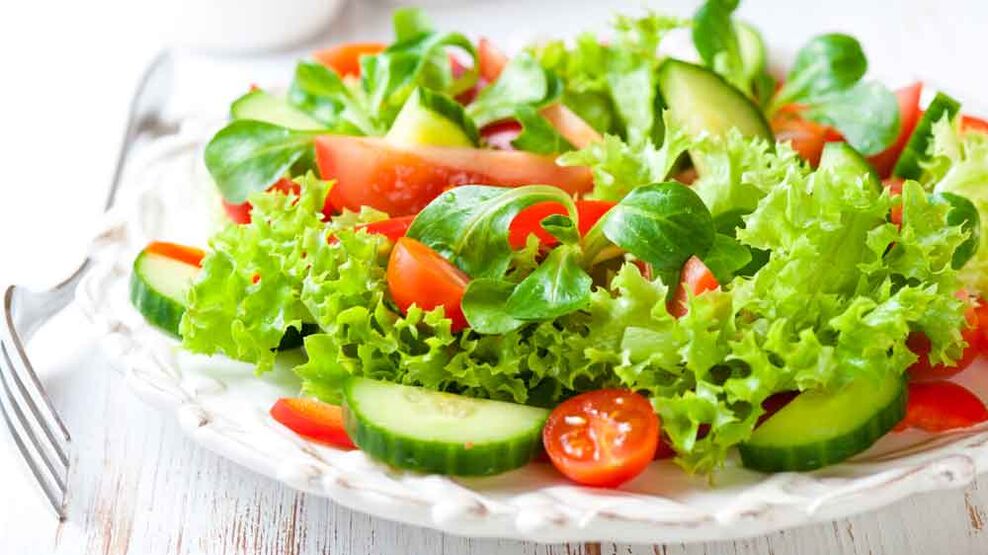 salades de légumes frais pour perdre du poids